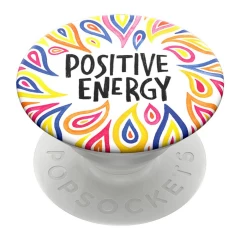 Suport pentru telefon - Popsockets PopGrip - Positive Energy - Negru Negru