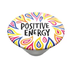 Suport pentru telefon - Popsockets PopGrip - Positive Energy - Negru Negru