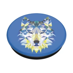 Suport pentru telefon - Popsockets PopGrip - Geo Wolf - Alb Alb