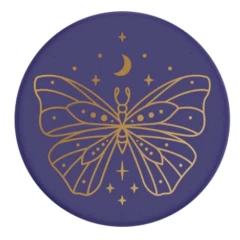 Suport pentru telefon - Popsockets PopGrip - Vibey Butterfly - Auriu Auriu
