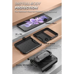 Husa pentru Samsung Galaxy Z Flip3 5G - Supcase Unicorn Beetle Pro - Negru Negru