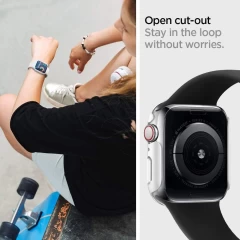 Curea pentru Apple Watch 1/2/3/4/5/6/7/8/SE/SE 2/Ultra (42/44/45/49mm) - Techsuit Watchband (W031) - Negru Negru