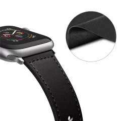 Curea barbati pentru Apple Watch 1/2/3/4/5/6/7/8/SE/SE 2/Ultra (42/44/45/49mm) - Techsuit Watchband (W033) - Negru Negru
