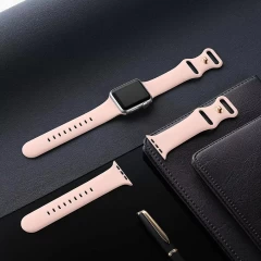 Curea pentru Apple Watch 1/2/3/4/5/6/7/8/SE/SE 2/Ultra (42/44/45/49mm) - Techsuit Watchband (W031) - Roz Roz