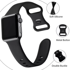 Curea pentru Apple Watch 1/2/3/4/5/6/7/8/SE/SE 2 (38/40/41mm) - Techsuit Watchband (W031) - Gri Gri