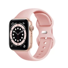 Curea pentru Apple Watch 1/2/3/4/5/6/7/8/SE/SE 2 (38/40/41mm) - Techsuit Watchband (W031) - Gri Roz 