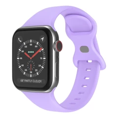 Curea pentru Apple Watch 1/2/3/4/5/6/7/8/SE/SE 2 (38/40/41mm) - Techsuit Watchband (W031) - Roz violet 