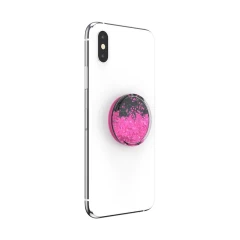 Suport pentru telefon - Popsockets PopGrip - Tidepool Neon Pink - Negru Negru