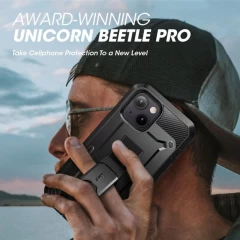 Husa pentru iPhone 13 / 14 - Supcase Unicorn Beetle Pro - Negru Negru